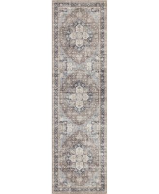Homewell Machine Washable HAM4006 2'x6'11" Runner Area Rug