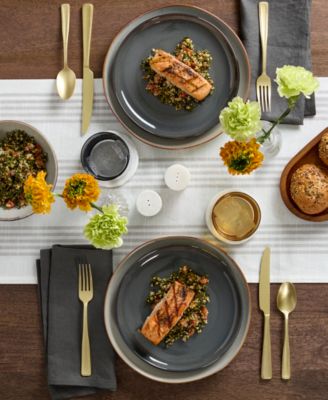 Shades Gray 12-Piece Dinnerware Set