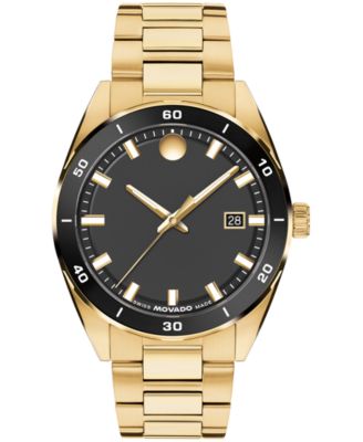 Men's Vantage Swiss Quartz Light Yellow Gold PVD Steel Watch 40mm