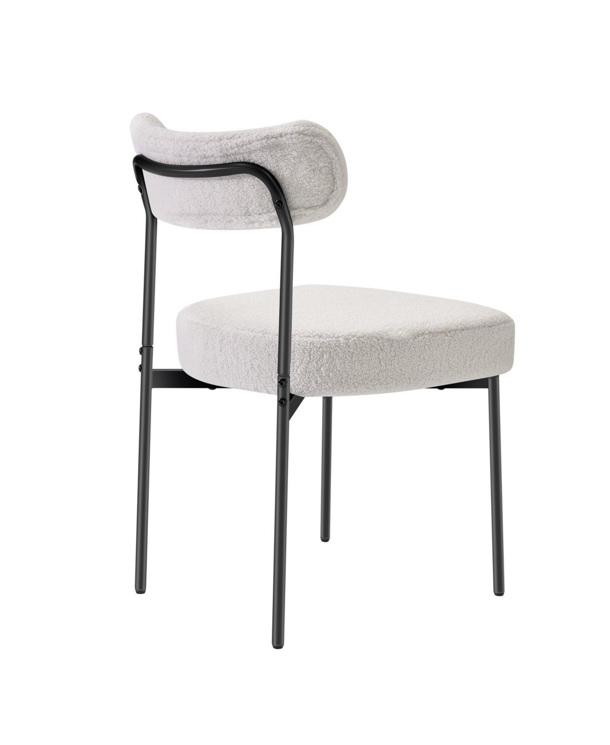 Slickblue Modern Upholstered Dining Chairs Set of 4 with Metal Legs