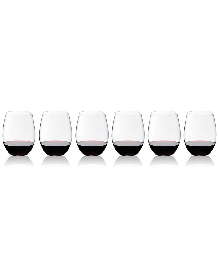 Riedel O Collection Cabernet/Merlot Stemless Wine Glasses 6 Piece Value ...