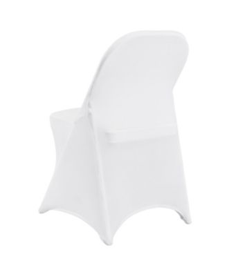 50Pieces Stretch Spandex Folding Chair Covers Removable Washable Protective Slipcovers Universal Fit