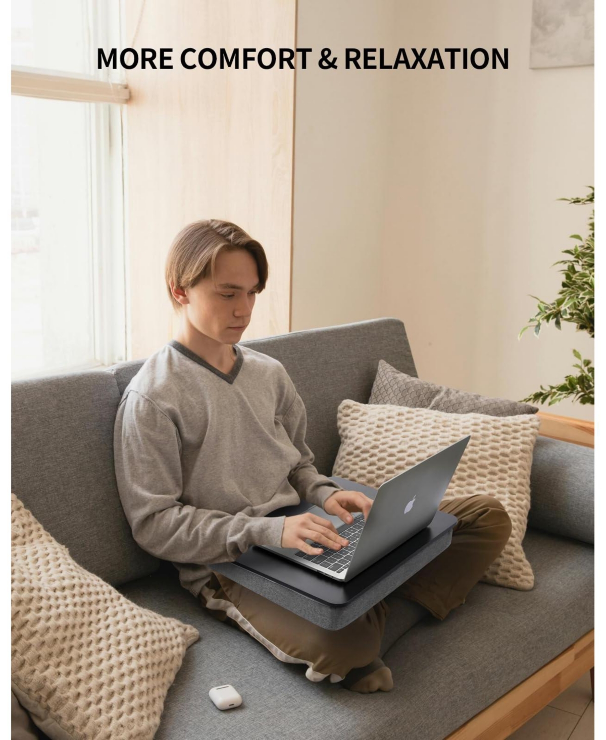 Gnuadz Lap Desk Cushion Portable Laptop Stand Bed Couch