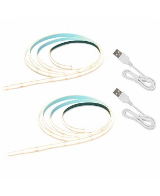 USB COB LED Flexible String Light, Set of 2