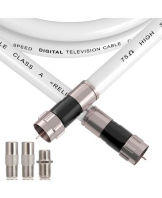 RG6 Coaxial Cable Low Loss High Speed TV Antenna Extension Cord
