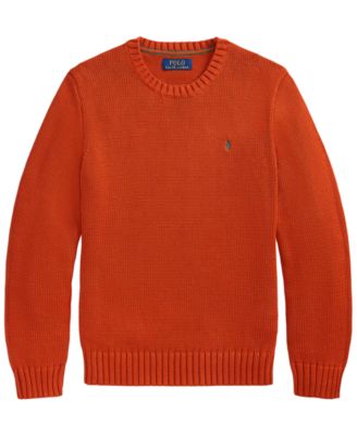 Boys' 8-20 Cotton Crewneck Sweater