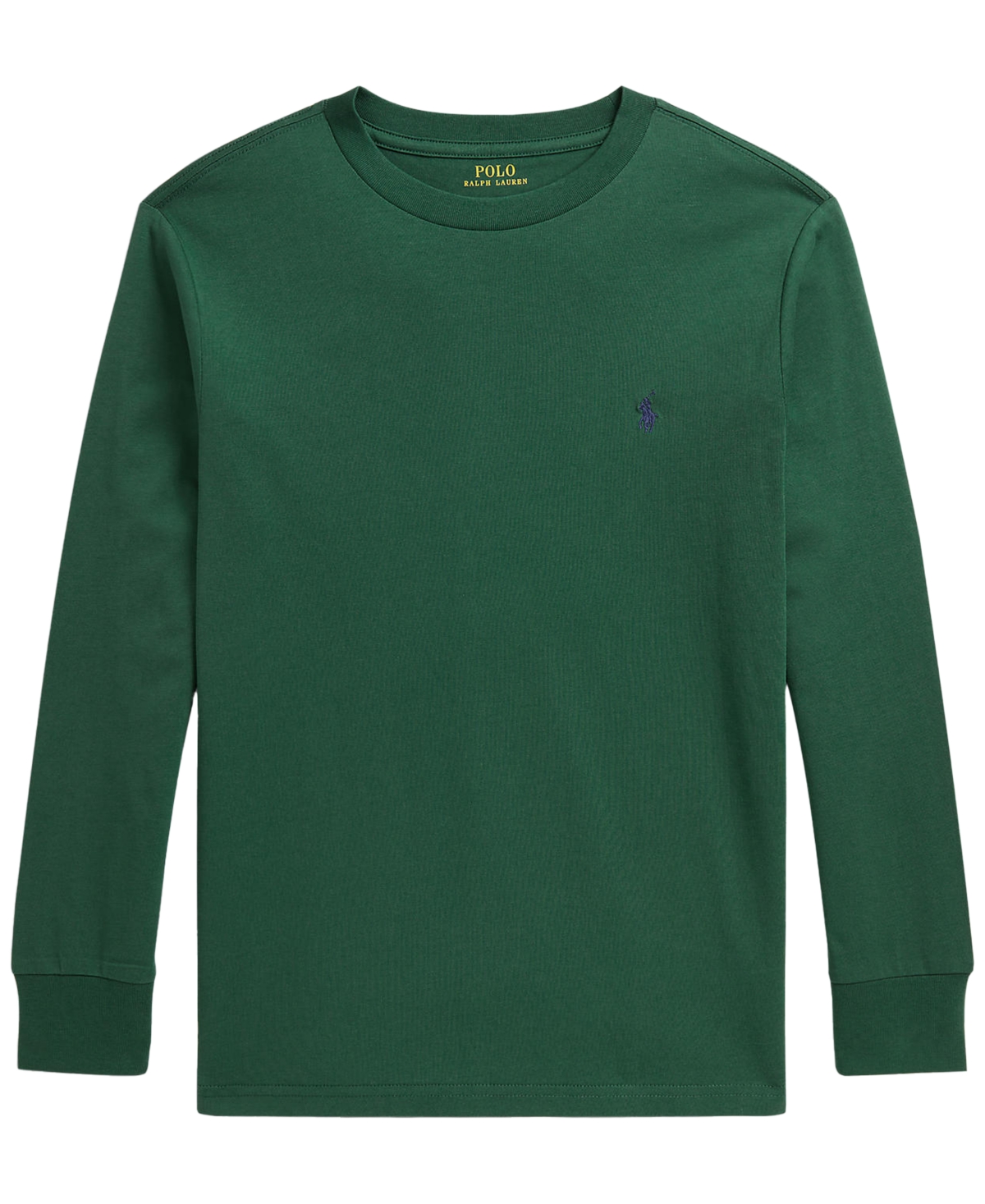 Polo Ralph Lauren Big Boys Cotton Jersey Long-Sleeve T-shirts - VERANO GREEN/C0794