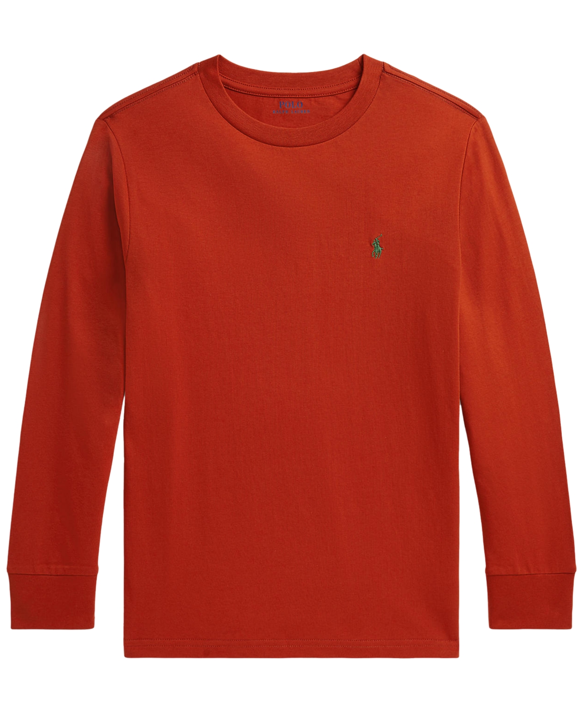 Polo Ralph Lauren Big Boys Cotton Jersey Long-Sleeve T-shirts - VARSITY ORANGE/C5127