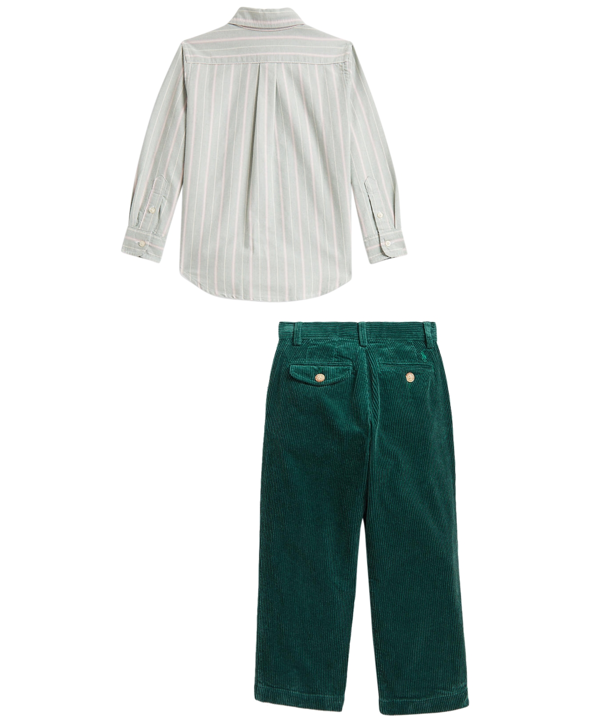 Polo Ralph Lauren Boys' 2T-7 Cotton Oxford Shirt and Corduroy Pants, 2-Piece Set