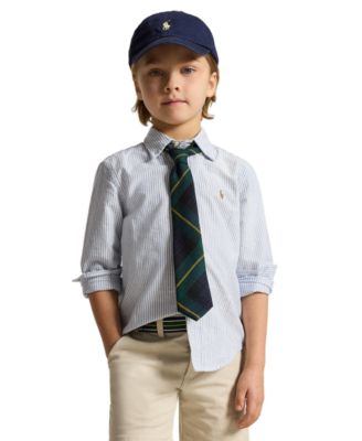 Boys' 2T-7 Cotton Oxford Shirt