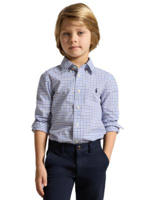 Boys' 2T-7 Plaid Cotton Shirt