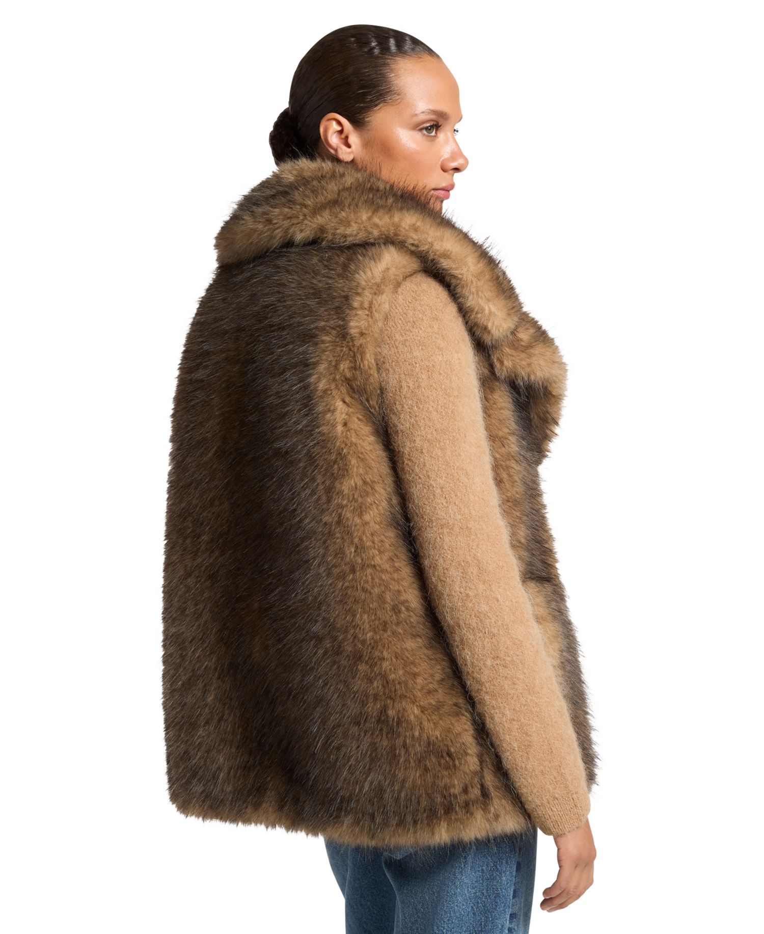 Women's Faux Fur Long Vest