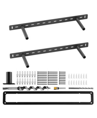 2 Pieces Heavy Duty Hidden Floating Shelf Brackets 150 lbs 22x6.2x1.5 in Wall Mount Support