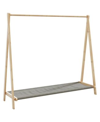 Clothes Rack with Shelves 41.7"x13.4"x40.2" Bamboo