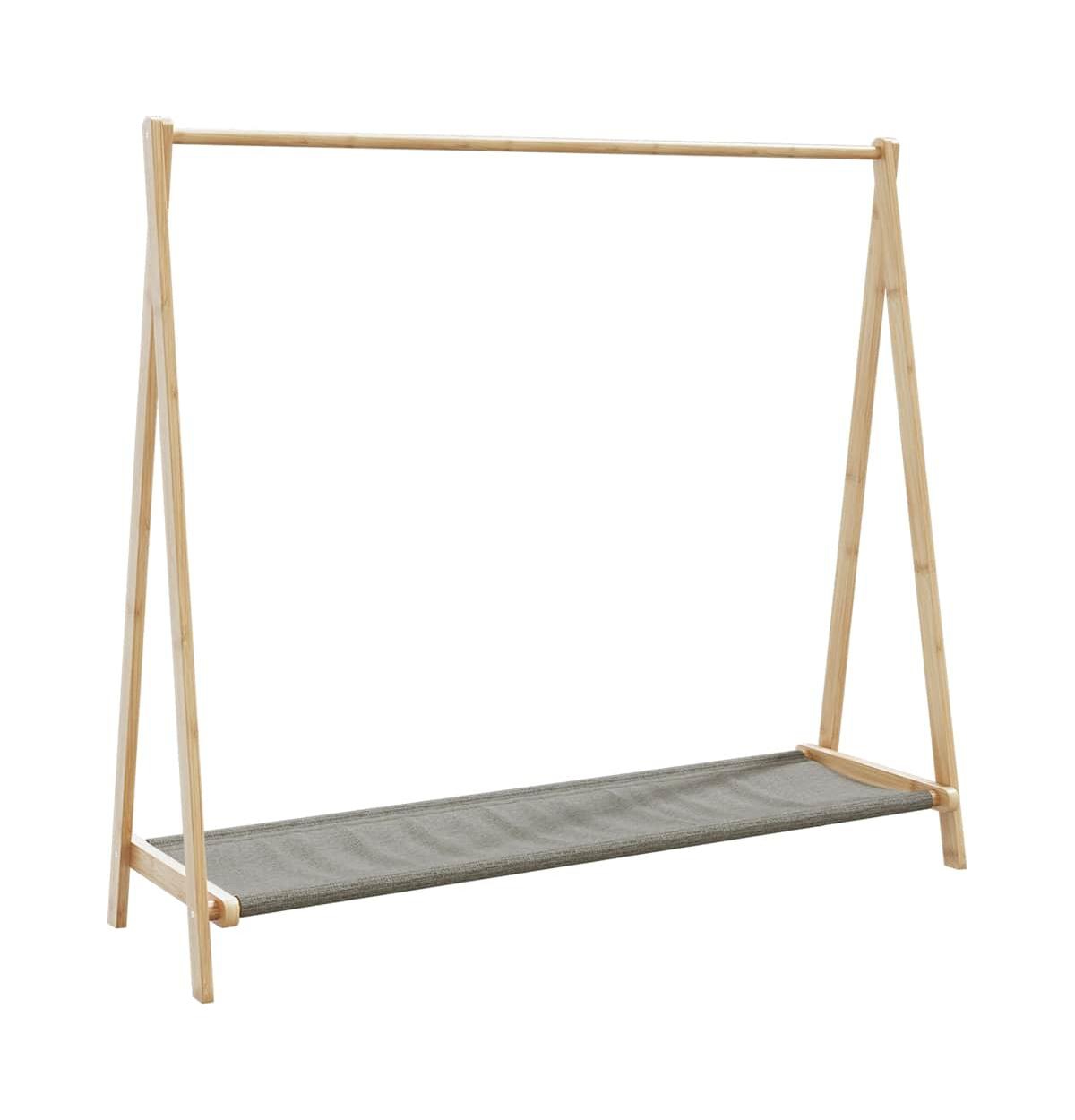 vidaXL Clothes Rack with Shelves 41.7"x13.4"x40.2" Bamboo