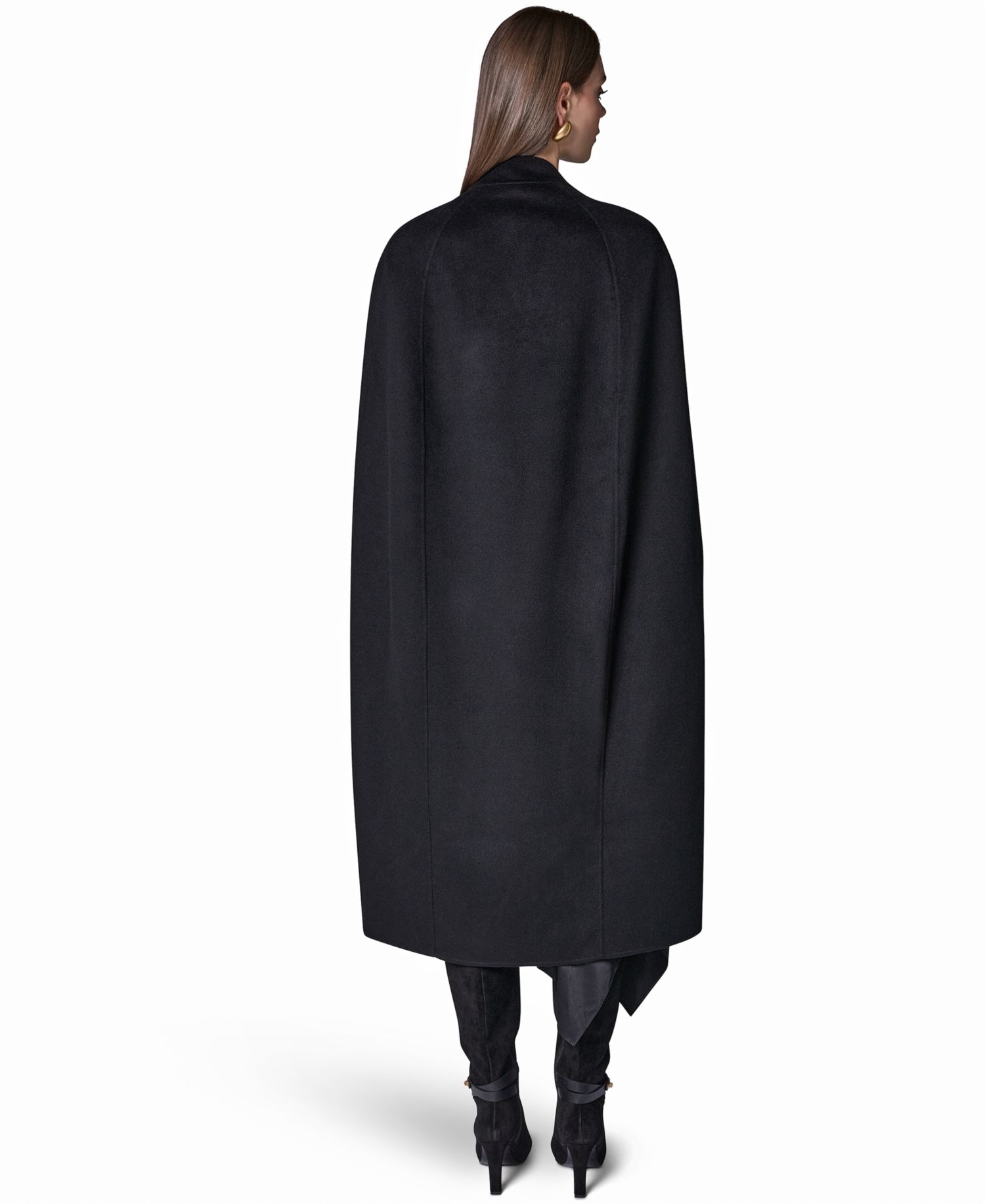 Women's Wool-Blend Maxi Cape Coat