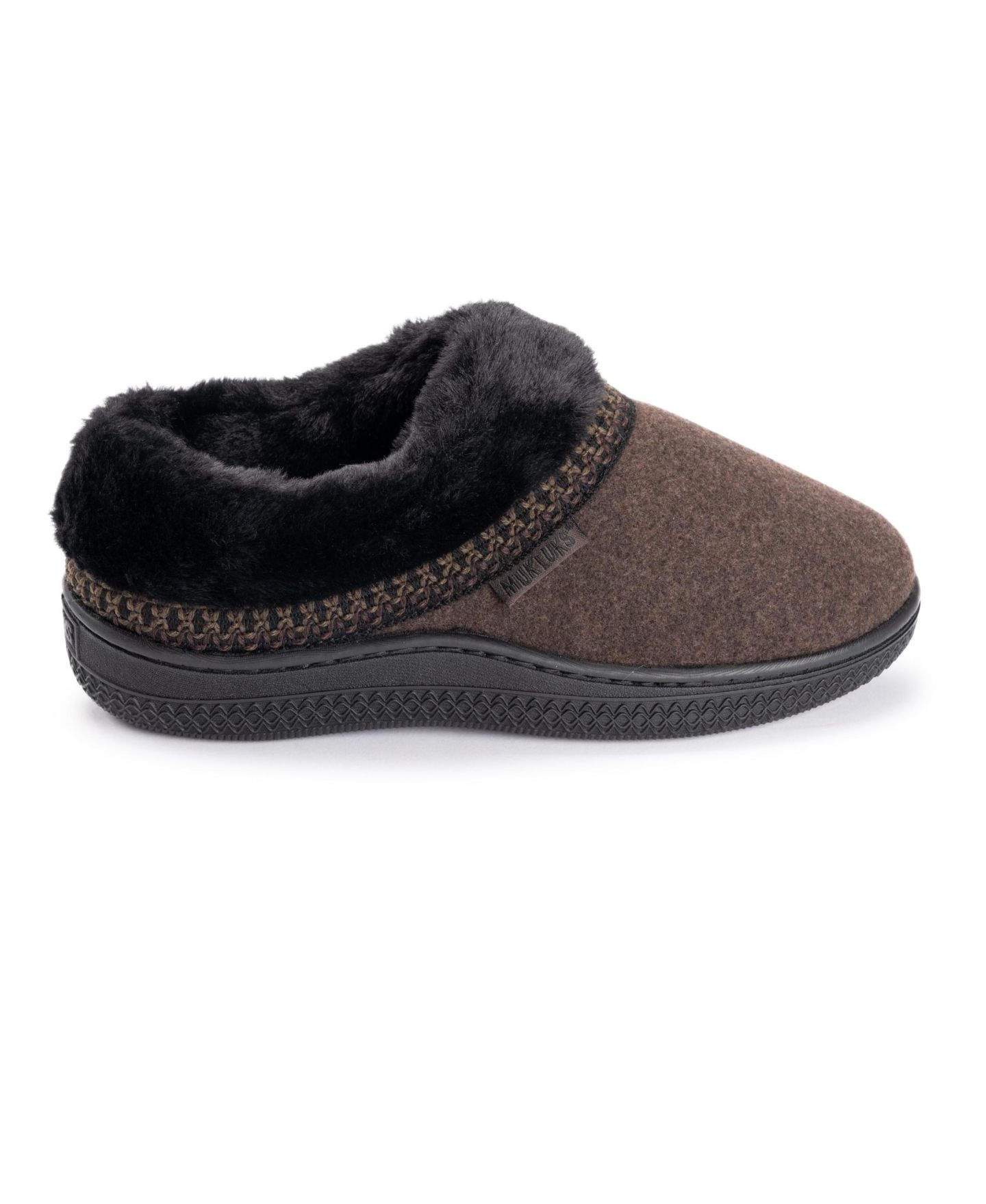 Женские тапочки MUK LUKS Neira Faux Wool Clog Slippers, цвет: Коричневый меланжевый — фото 7