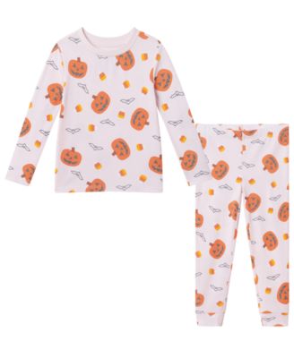 Toddler Girls' 2T-4T Pumpkin Print Pajama, 2-Piece Set