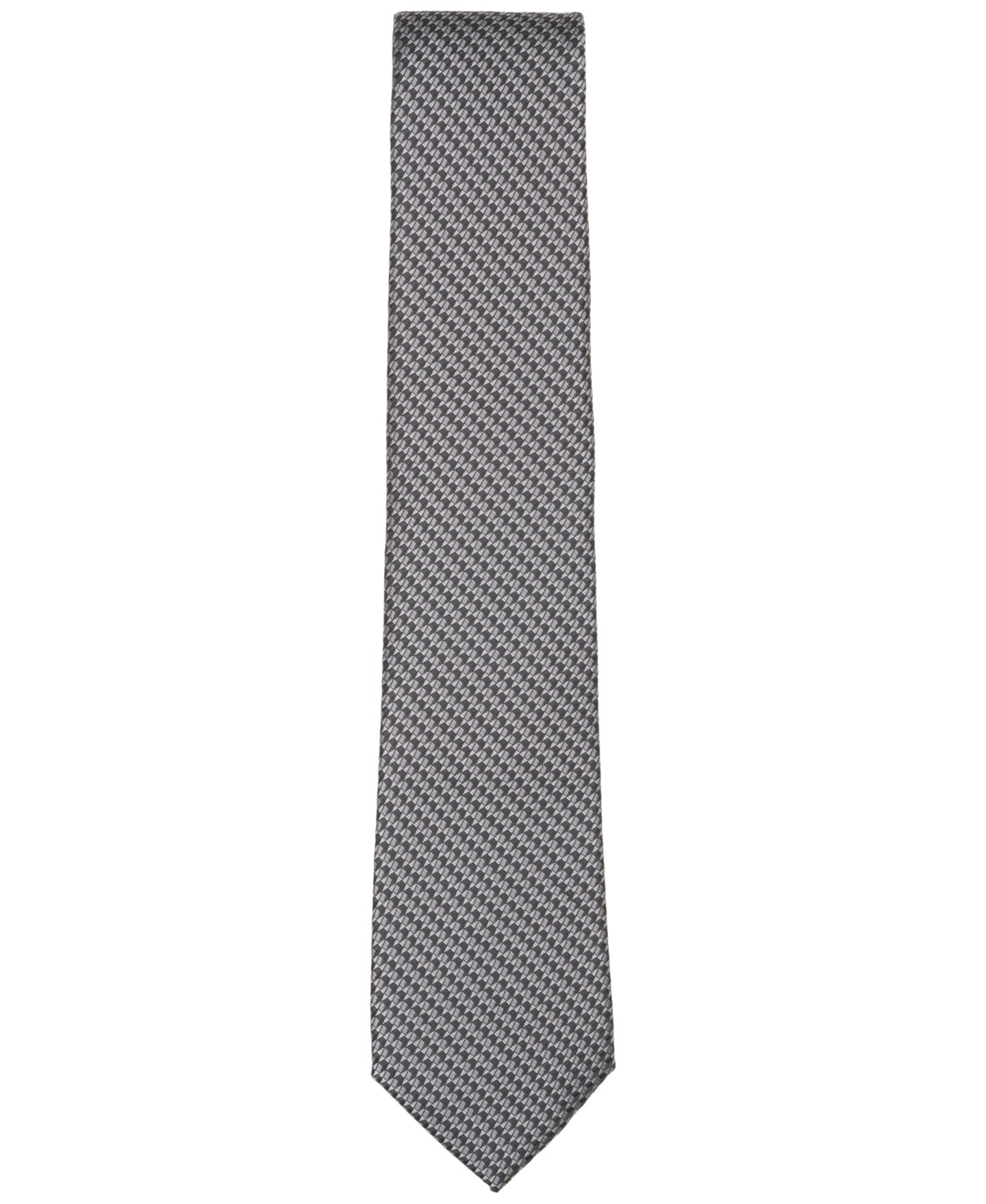Мужской галстук Perry Ellis Portfolio Roper Geometric Classic Tie, цвет: Чёрный — фото 2