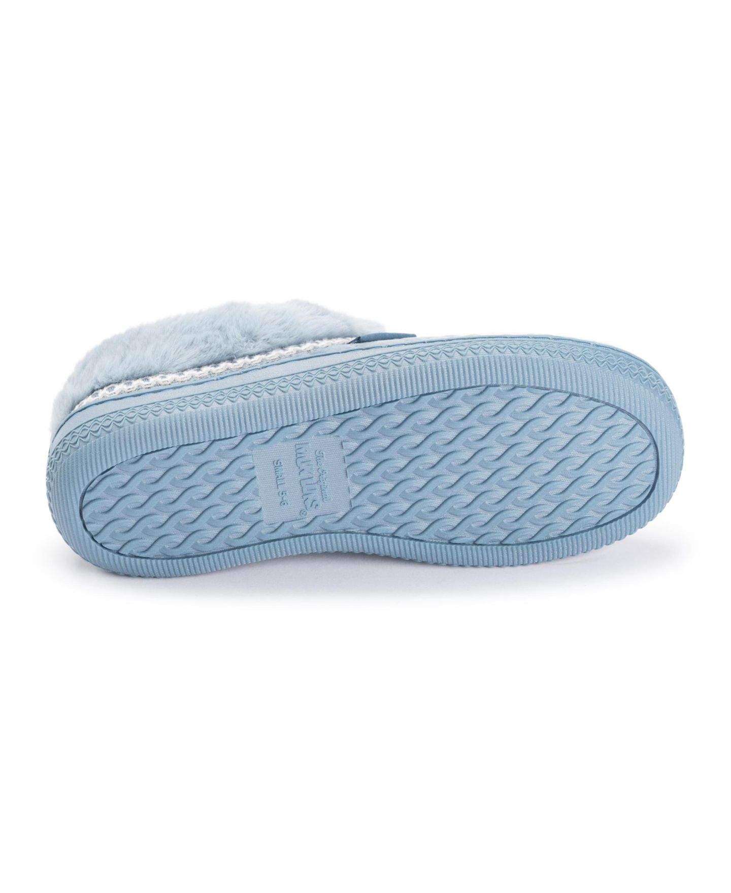 Женские тапочки MUK LUKS Charlee Velvet Clog Slippers, цвет: Синий — фото 4