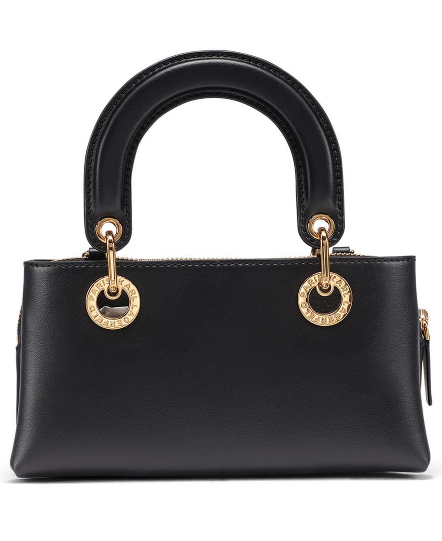 Женская сумка KARL LAGERFELD PARIS Benoite Small Shoulder Handbag, цвет: Чёрный / Золотой — фото 5