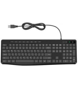 Wired Quiet Low-Profile Keyboard for USB