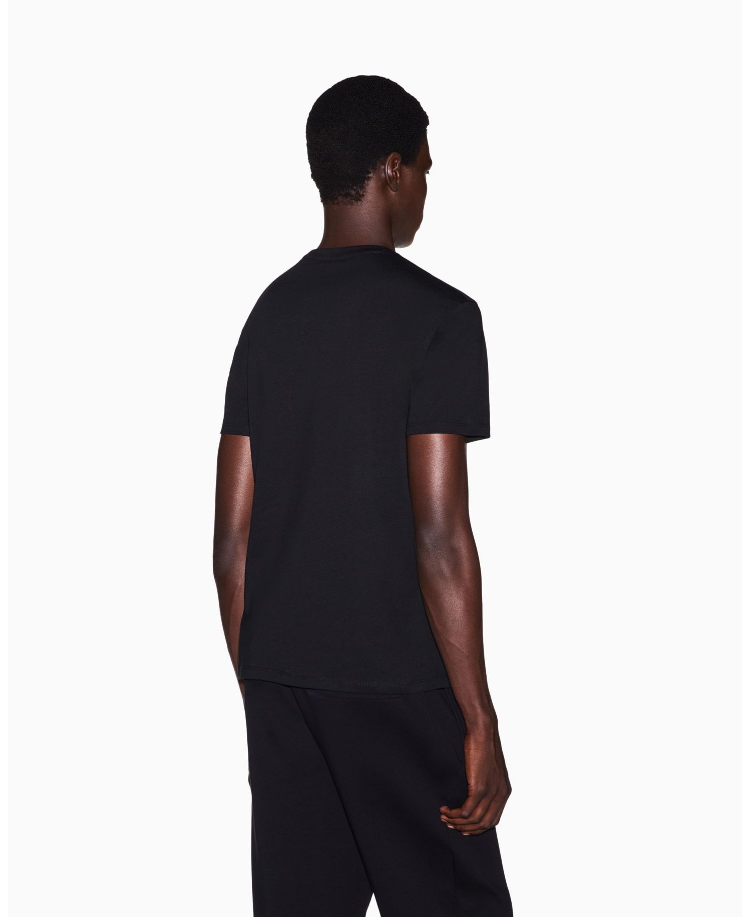 Men's Black And Gold Slim T-Shirt