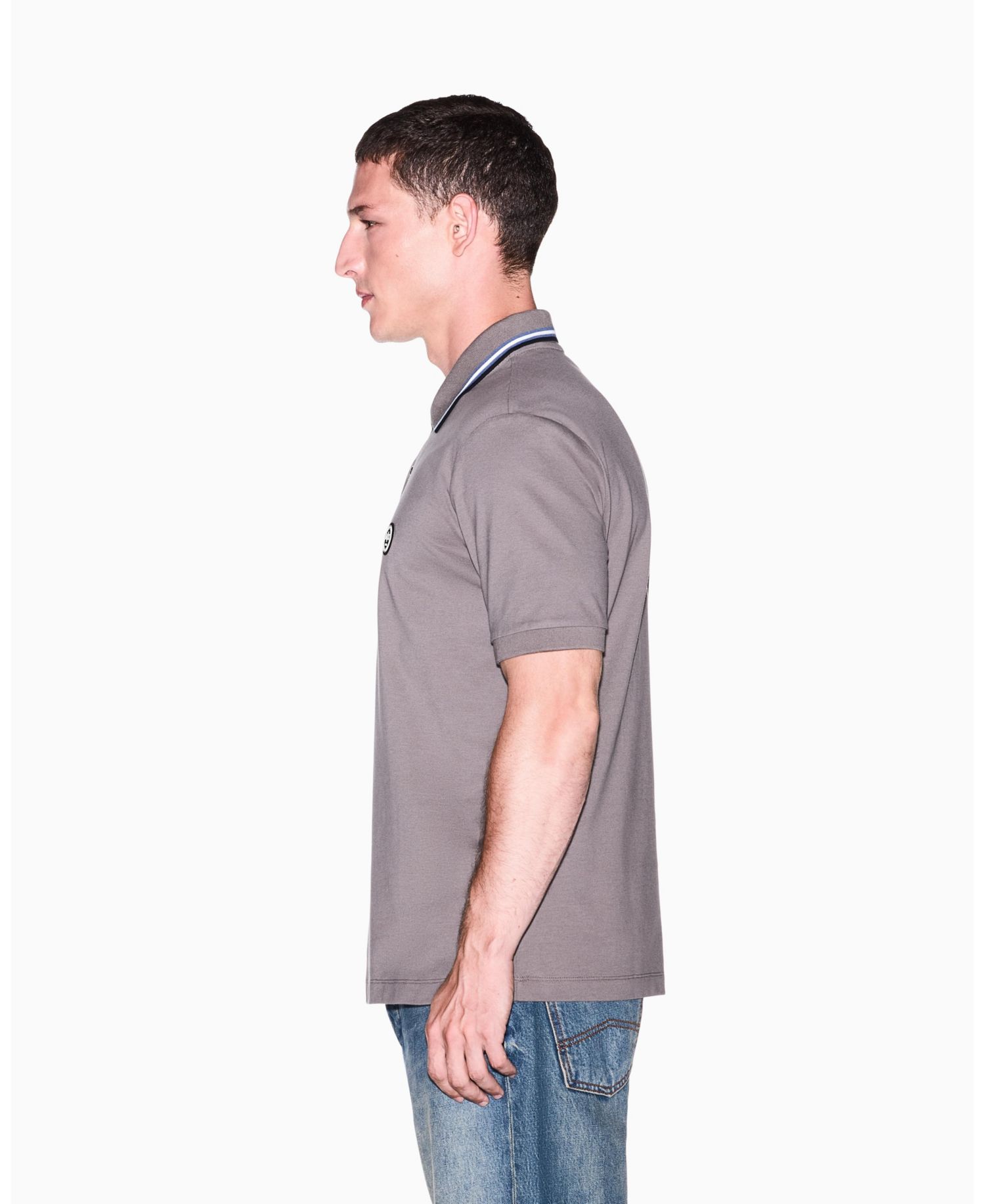 Men's Short Sleeves Pique Tipping Polo Shirt