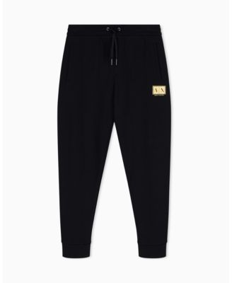 Men's Black And Gold Box Jogger