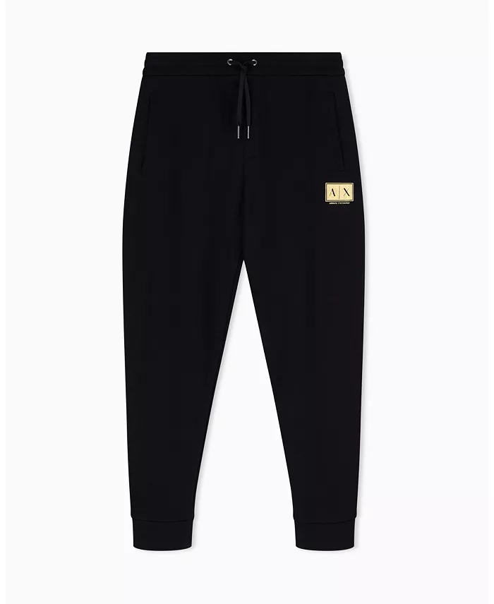Men's Black And Gold Box Jogger