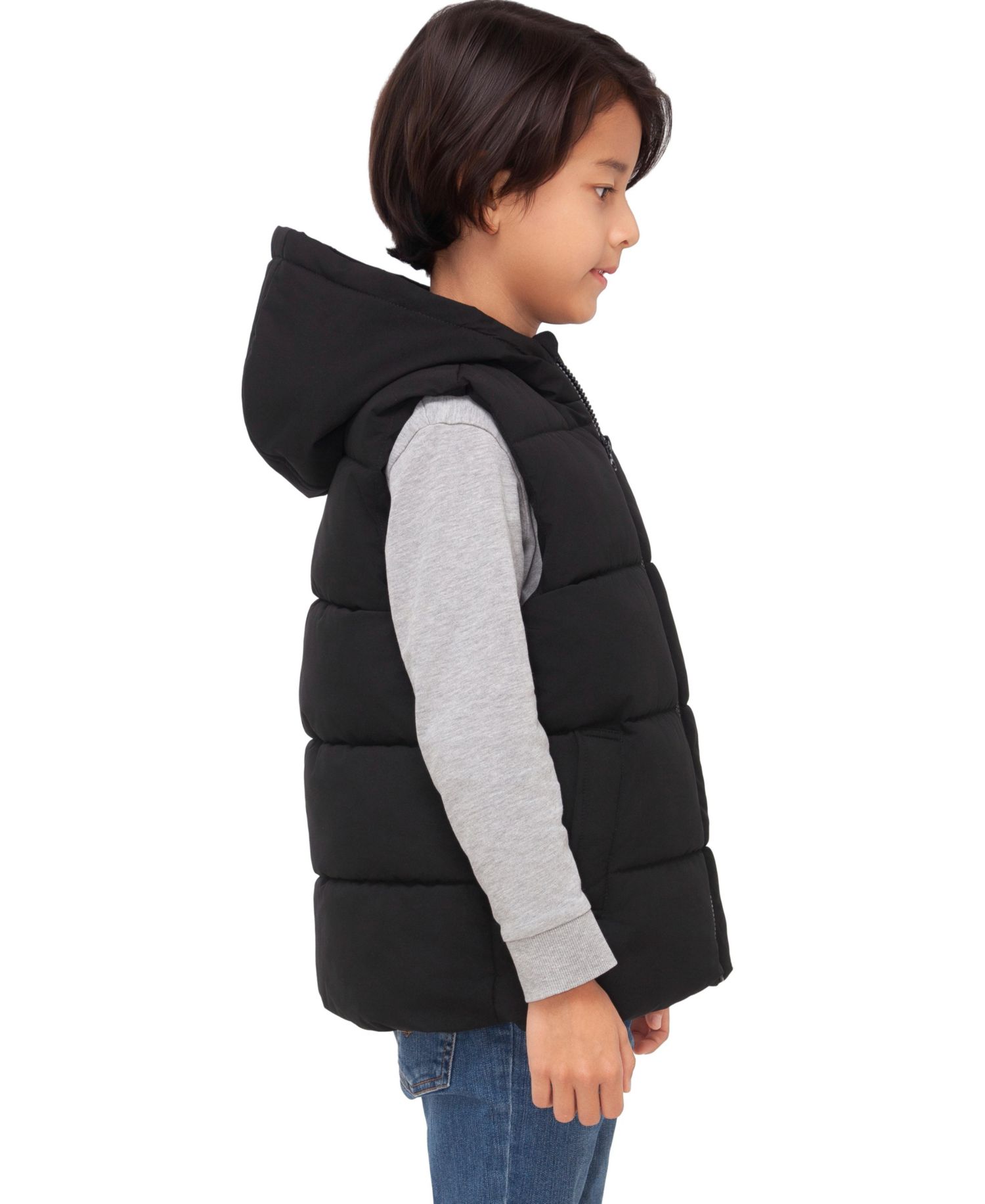 RokkaandRolla Boys' Everett Hooded Puffer Vest, Size 4-18