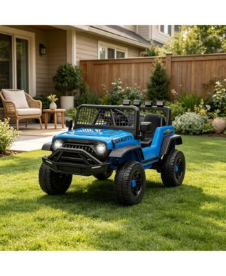 Single-Seat Battery-Powered Remote Control Ride-On Car, Ages 3-6