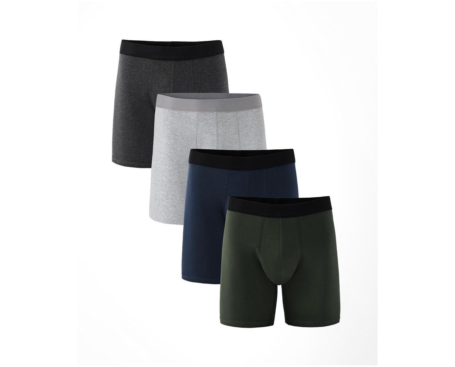 Men's Everyday Extended Boxer Brief 4-Pack Made With Organic Cotton