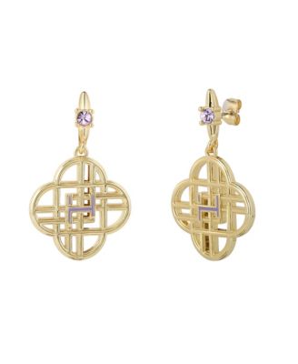 Jewelry Huntrix Logo Dangle Earrings Official License, Gold-Tone Huntix Earrings, K-Pop Gifts