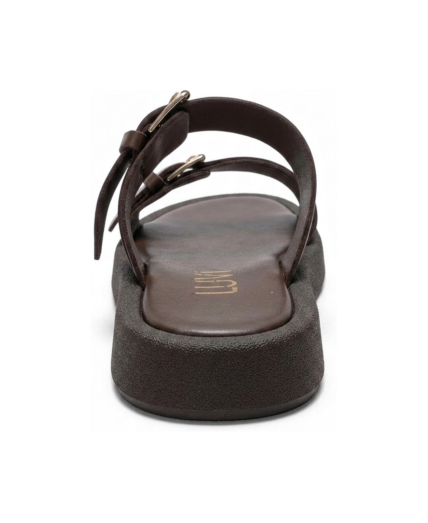 Женские сандалии Forever & Always Shoes Dorel Leather Buckle, цвет: Коричневый — фото 6