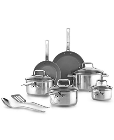 T-Fal Precision Stainless Steel 12-Pc. Cookware Set