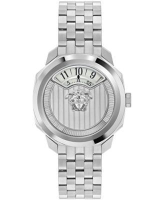 Women's Dylos Silver Stainless Steel Bracelet Watch 39mm