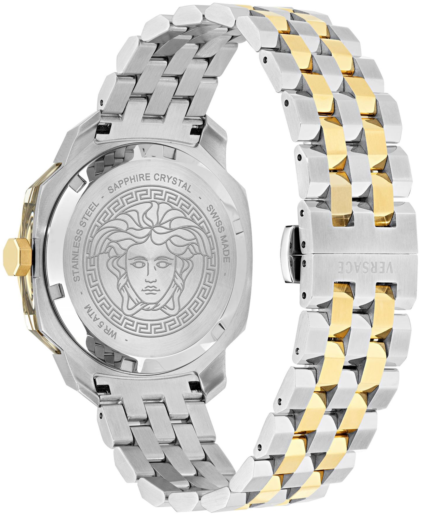 Женские часы Versace Dylos Silver Stainless Steel Bracelet Watch 39mm — фото 3
