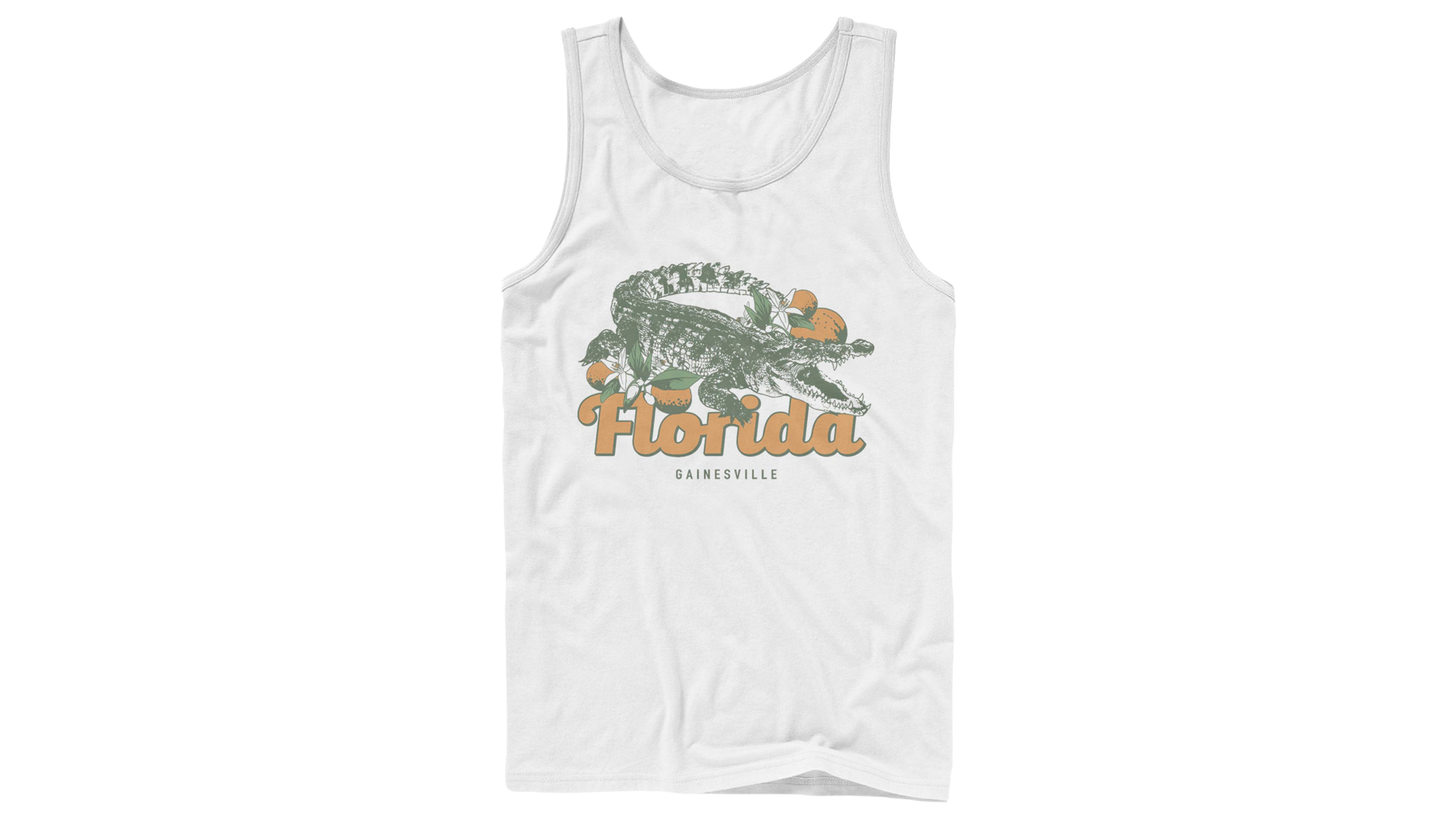 Fifth Sun Men's Florida Gainesville Alligator Graphic Tank Top