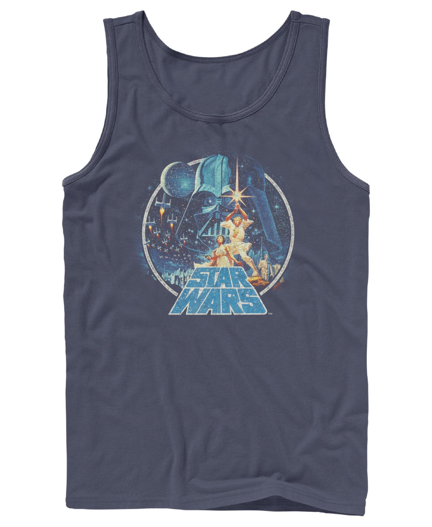 Men's Star Wars Death Star Battle Vintage Graphic Tank Top