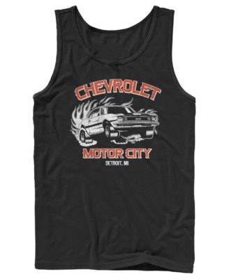Men's Chevrolet Motor City Detroit Classic Muscle Car Graphic Tank Top