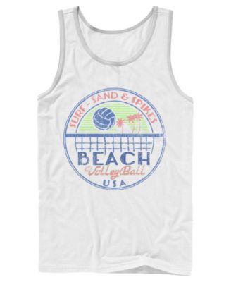 Men's Jupiter Sand and Sea Beach California USA Retro Graphic Tank Top