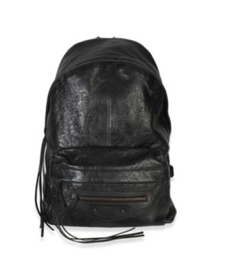 Black Arena Lambskin Le City Backpack