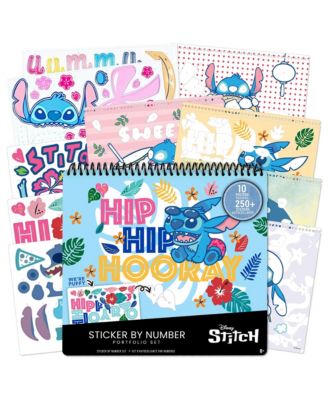 Disney Stitch: Sticker By Number Portfolio Set