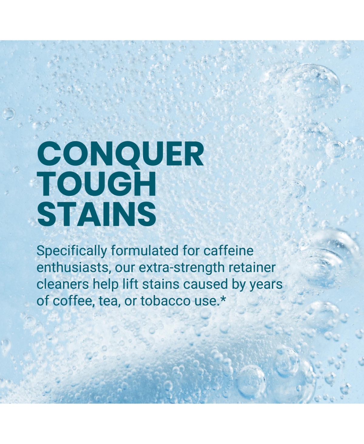 M3 Coffee and Tea Retainer Cleaner Tablets Dental Appliance Cleaning Tablets 120 Count
