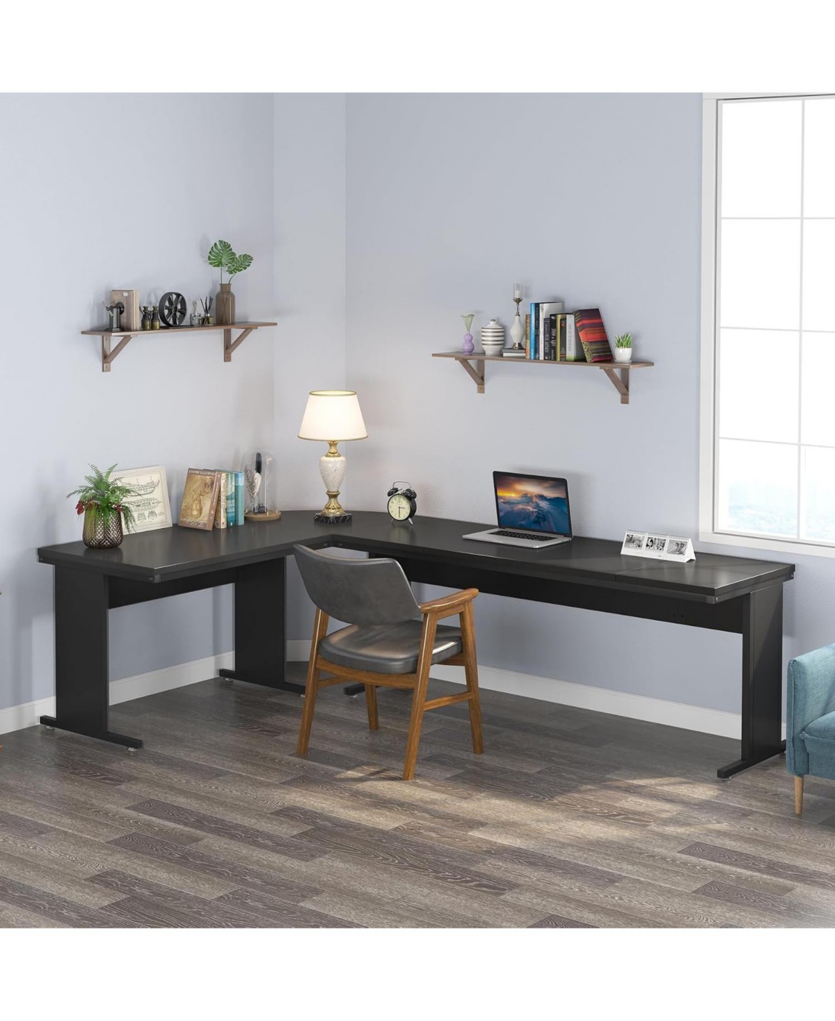 Tribesigns 83" L-Shaped Executive Desk