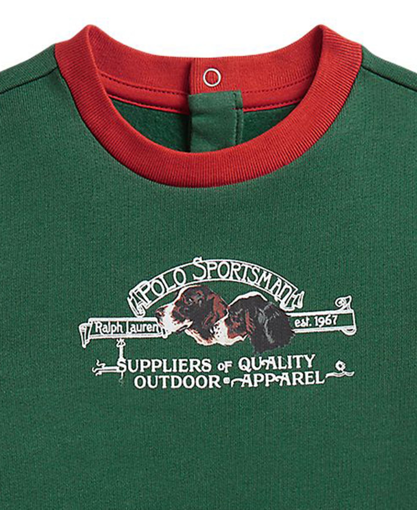 Комбинезон Polo Ralph Lauren Polo Sportsman Fleece Coverall для мальчиков-малышей, цвет: Зелёный разноцветный — фото 3