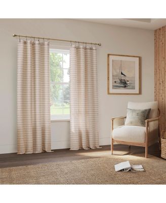 Woven Stripes Ring Top Curtains