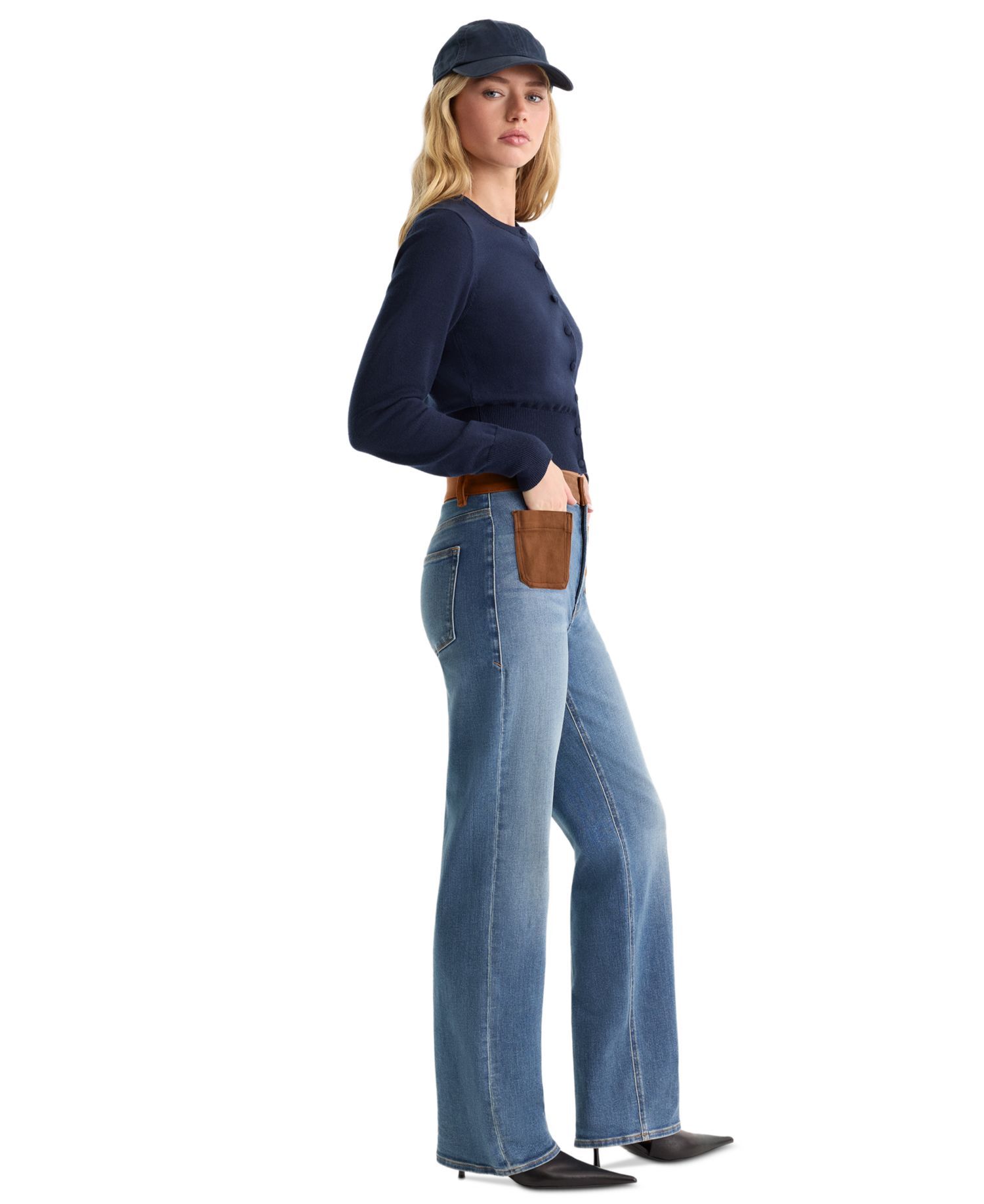 Petite True Straight High-Waisted Straight-Leg Jeans
