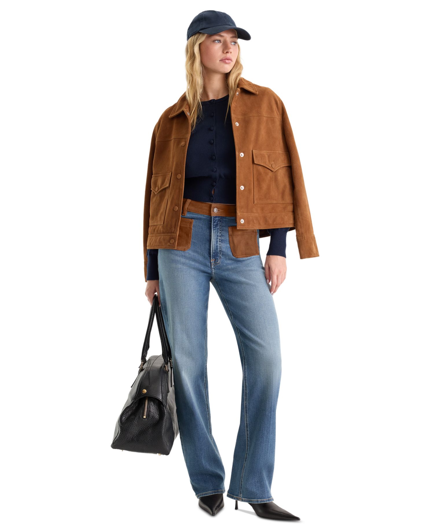 Petite True Straight High-Waisted Straight-Leg Jeans
